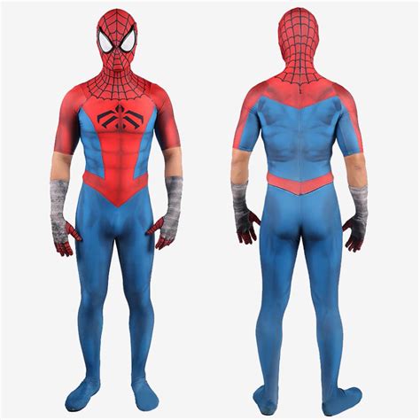 spider man ps4 costume cosplay spider clan suit unibuy