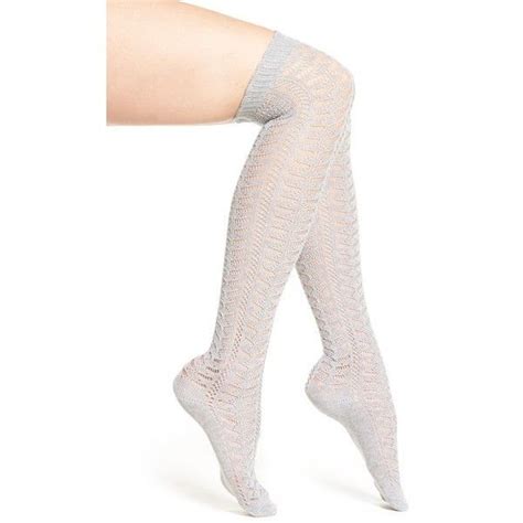Nordstrom Openwork Over The Knee Socks Liked On Polyvore Featuring Intimates Hosiery
