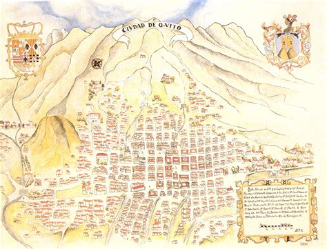 Plano De La Ciudad De Quito Por Dionisio Alcedo Y Herrerea 1734