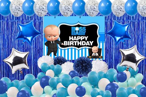 Boss Baby Birthday Party Decorations Complete Set For Boys Birthday Pa