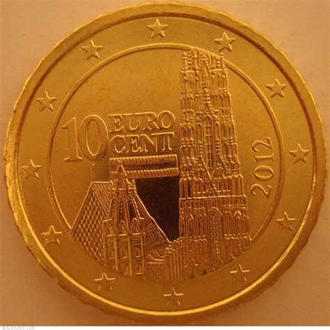 10 Euro Cent 2012 Euro 2010 2019 Austria Coin 26832