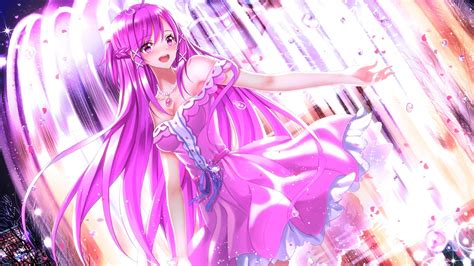 Wallpaper Long Hair Anime Girls Dress Pink Hair Swordsouls Aishen Qiaokeli Ing Color