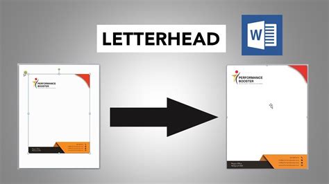 How To Insert Letterhead In MS Word With Full Width And Height YouTube
