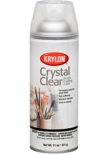 Krylon Acrylic Coating Spray Crystal Clear 11 Oz Kroger
