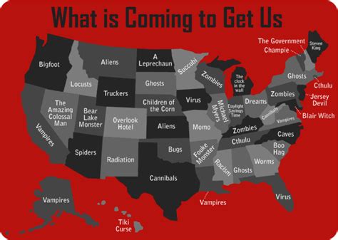 The Thing People In Each Us State Think Is Coming To Get Them