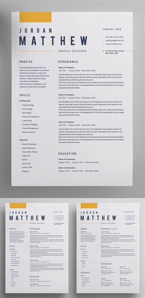 Creative cv layout magdalene project org. Perfect Resume / CV | Resume design professional, Graphic ...