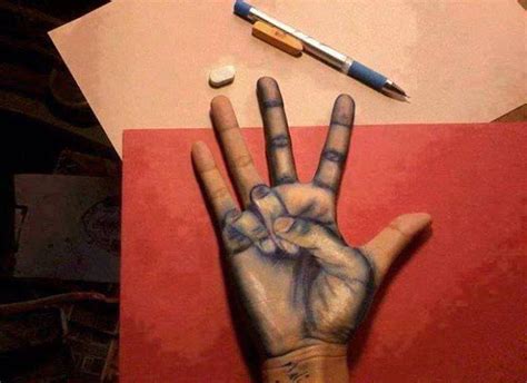 Best Illusion Of Pencil Drawing Artwork