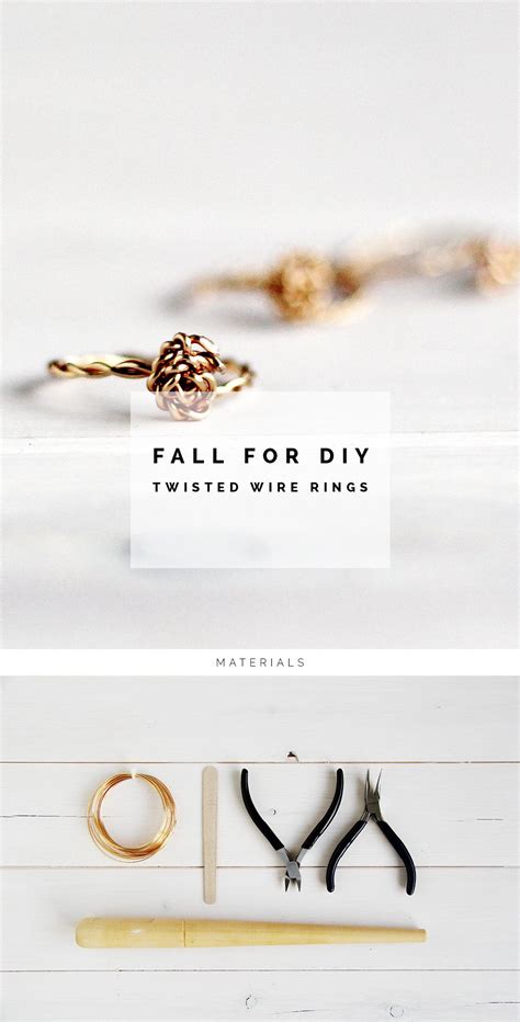 Diy Twist And Knot Wire Rings Wire Rings Tutorial Ring