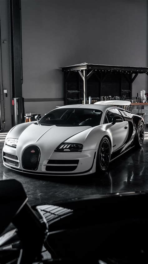 Bugatti Showroom Bugatti Veyron White Car Hypercar Supercar