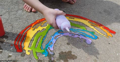 Diy Washable Sidewalk Chalk Paint ⋆ Parenting Chaos