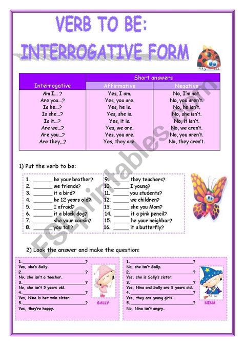 Interrogative Sentence Worksheet For Class 5 With Answers Printable