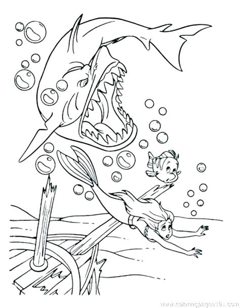 Jaws Coloring Pages At Free Printable Colorings