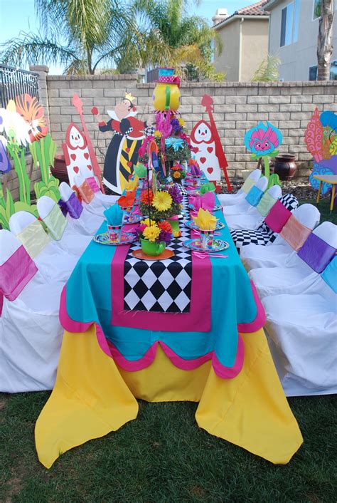 Alice In Wonderland Mad Hatter Theme Party Table Exclusively Designed And Decorated By