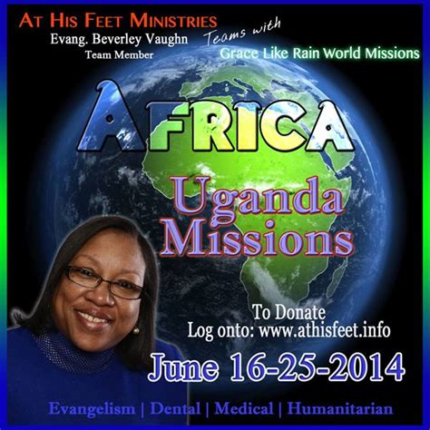 At His Feet Ministries Teams With Grace Like Rain World Missions For