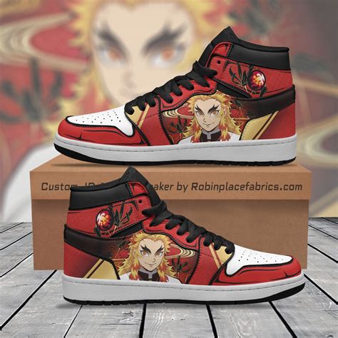 Rengoku Sneakers Custom Demon Slayer Anime Shoes Robinplacefabrics