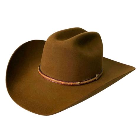 Stetson 4x Powder River Mink Buffalo Felt Cowboy Western Hat Size 7 3