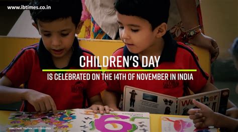 Why Is Childrens Day Celebrated On November 14 Video Ibtimes India