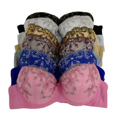 Pink Women Bras 6 Pack Of Bra B Cup C Cup Size 36c S6674