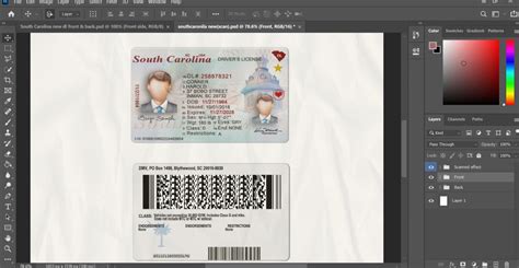 South Carolina Driving License Psd Template V2 Fakedocshop