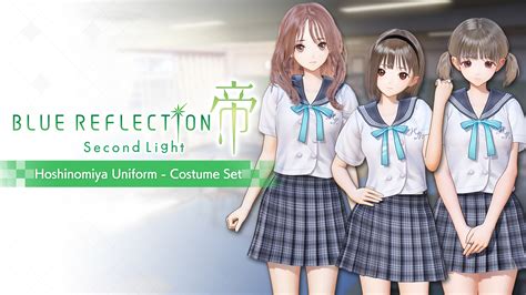 Hoshinomiya Uniform Costume Setblue Reflection Second Light