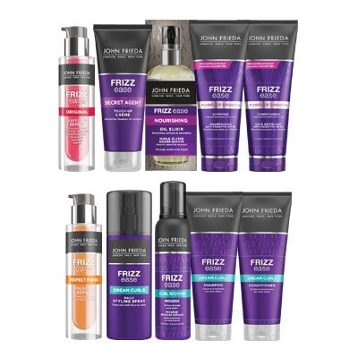 Frizz ease, formulated to keep hair smooth & straight or flawlessly curly. John Frieda - John Frieda® Frizz Ease Range Review ...