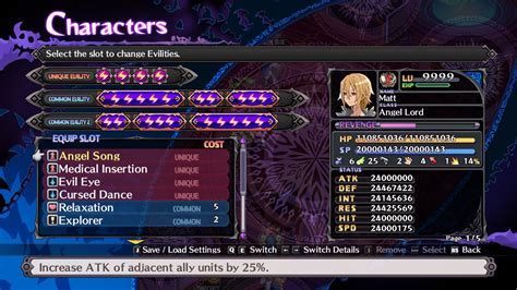 The strategy is used to trigger revenge mode as fast as possible. Evil god of tyranny (Carnage Void Dark) : Disgaea