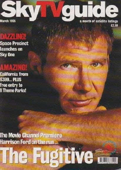Harrison Ford Sky Tv Guide Magazine March 1995 Cover Photo United