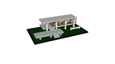 Farnsworth House Lego 3d Warehouse
