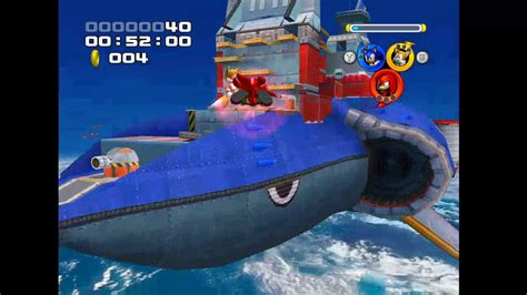 Sonic Heroes Egg Fleet Wallrun Glide Into Battleship Skip Youtube