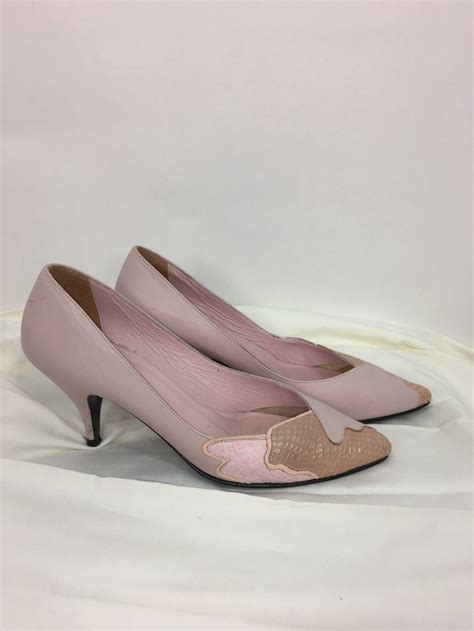 80s Pink Pumps1980s Pastel Pink Shoes Etsy