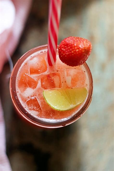 Strawberry Agua Fresca Refreshing And Healthy Cook Click N Devour