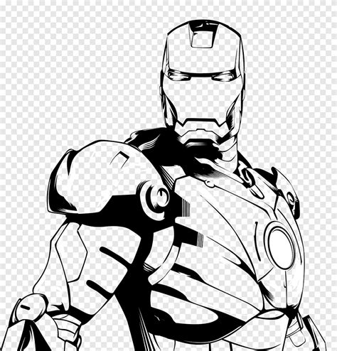 Marvel Iron Man Illustration Iron Man Black And White Drawing Line Art