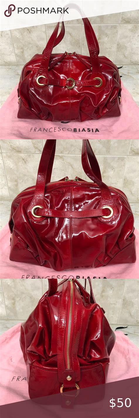 Francesco Biasa Red Patent Leather Purse Handbag Purses And Handbags Red Patent Leather