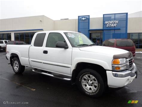 2006 Summit White Gmc Sierra 1500 Slt Extended Cab 4x4 45770360