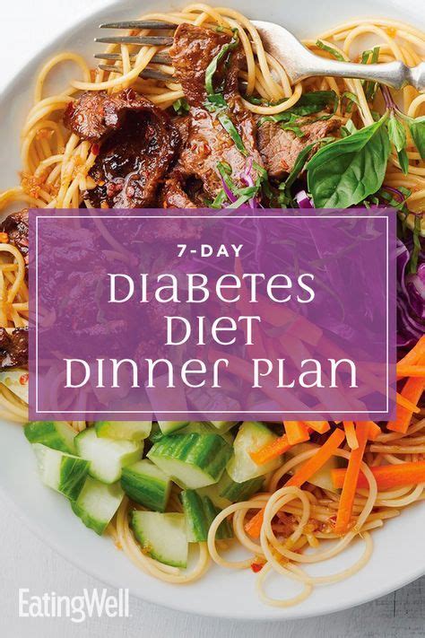The following tips on healthy eating will help. 7-Day Diabetes Diet Dinner Plan | Diabetic meal plan, Healthy recipes, Healthy