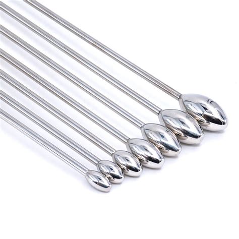 Urethral Sound With Bead Stainless Steel Urethal Plugs Male Penis Plow