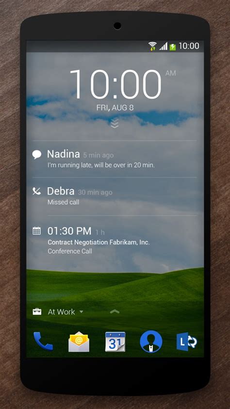 Microsofts Next Lock Screen Für Android Hat Großes Update