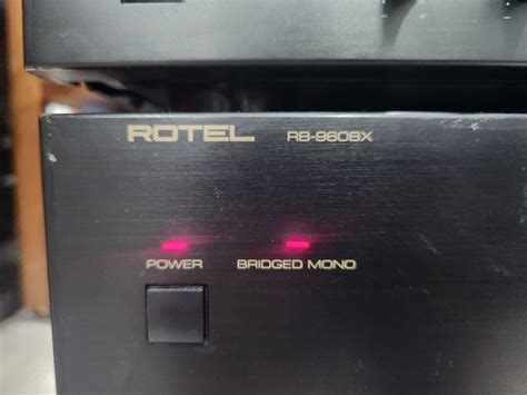 Rotel Monoblock Power Amp And Preamp Rb 960bx Rc 960bx Audio