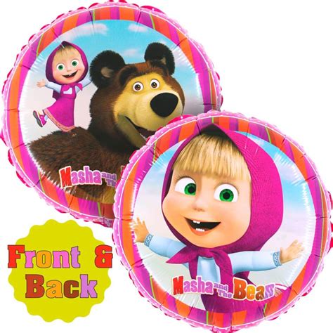 Masha And The Bear Foil Balloons 18 Inch