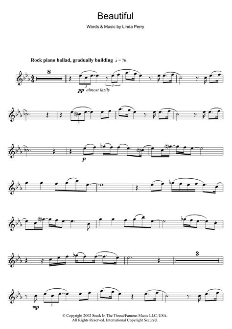 Beautiful Flute Solo Print Sheet Music Now