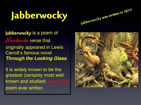 Ppt Grade 7 Jabberwocky Powerpoint Presentation Free Download Id
