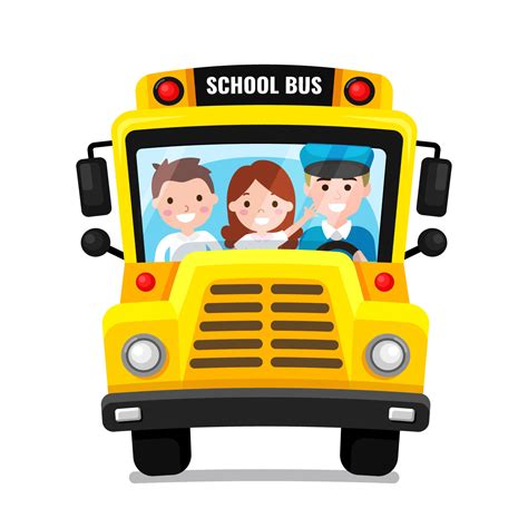 School Bus Front View Vector 229474 Vector Art At Vecteezy