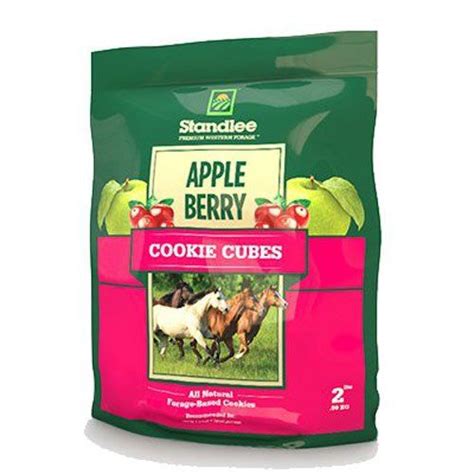 Standlee Hay Company Apple Berry Cookie Cubes Treats Size 2 Berry