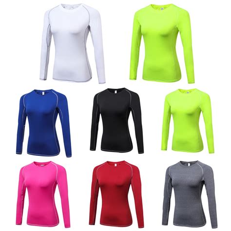 Women Quick Dry Long Sleeve Sports Tops Fitness Running Athletic T Shirts Spsyl0039 In T Shirts