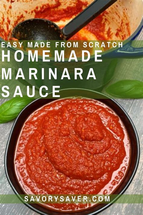 Homemade Marinara Sauce Is Easy To Make From Scratch And So Much Better