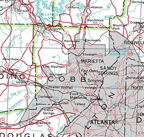 2001 Cobb County Map