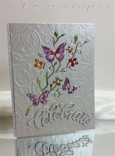 Cards with the documented paper range. ALCOHOL INK DIE CUT BIRTHDAY CARD | Crafts on the Run