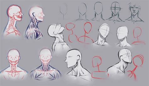 Drawing Male Neck Pose Reference Deviantart Moli158 Drawing Heads