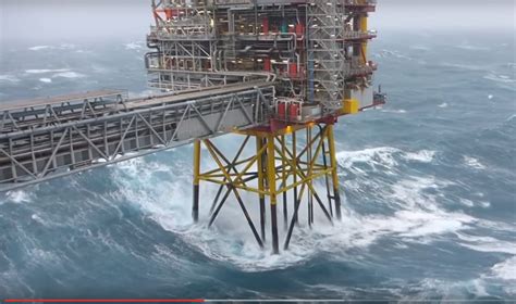 Video Workers Capture Huge North Sea Waves On Film During Storm News