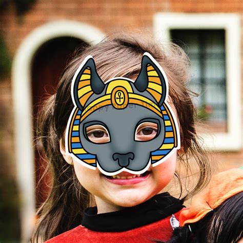 Bastet Paper Mask Printable Ancient Egypt God Costume Craft Activity Made By Teachers